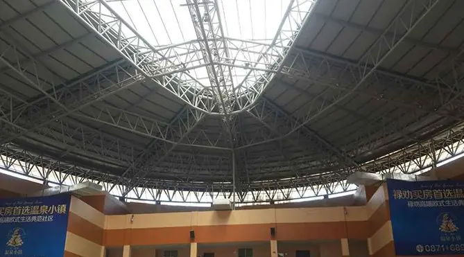 那曲水泥厂网架安装